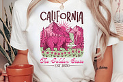 California The Golden State Shirt PN, an Illustration by Libby Wishes (Thumbnail 2 of 5)