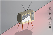 Retro Tv Mockup Pack, a Household Mockup by GraphicVil (Thumbnail 20 of 23)