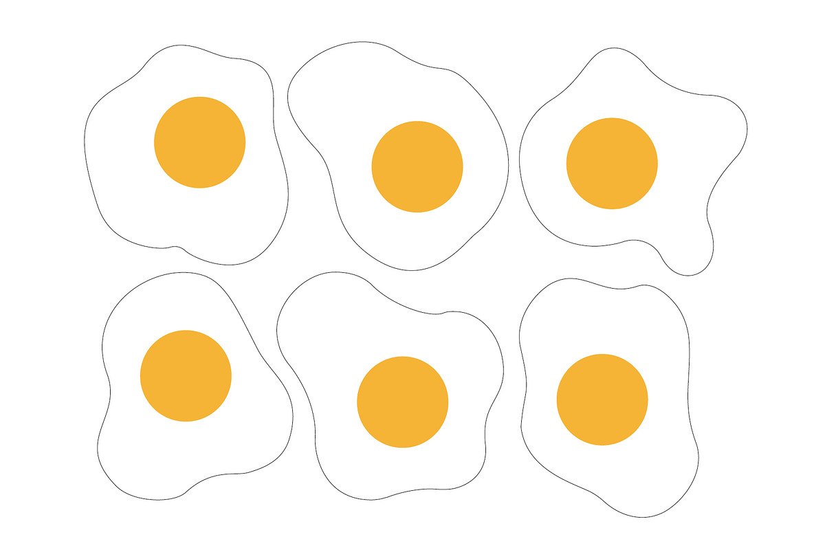 Fried Egg Vector Illustrations, a Graphic by This For There (Photo 3 of 3)