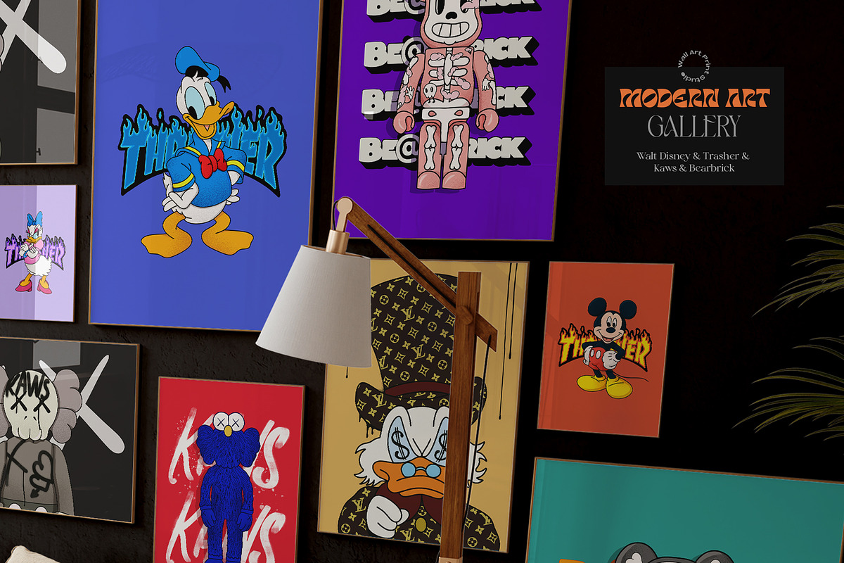 Modern Art Gallery 3, a Graphic by Wall Art Print Studio (Photo 10 of 17)