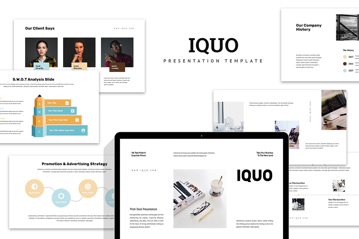 Iquo : Multipurposes Google Slides, a Presentation Template by Punkl Camp (Photo 1 of 9)