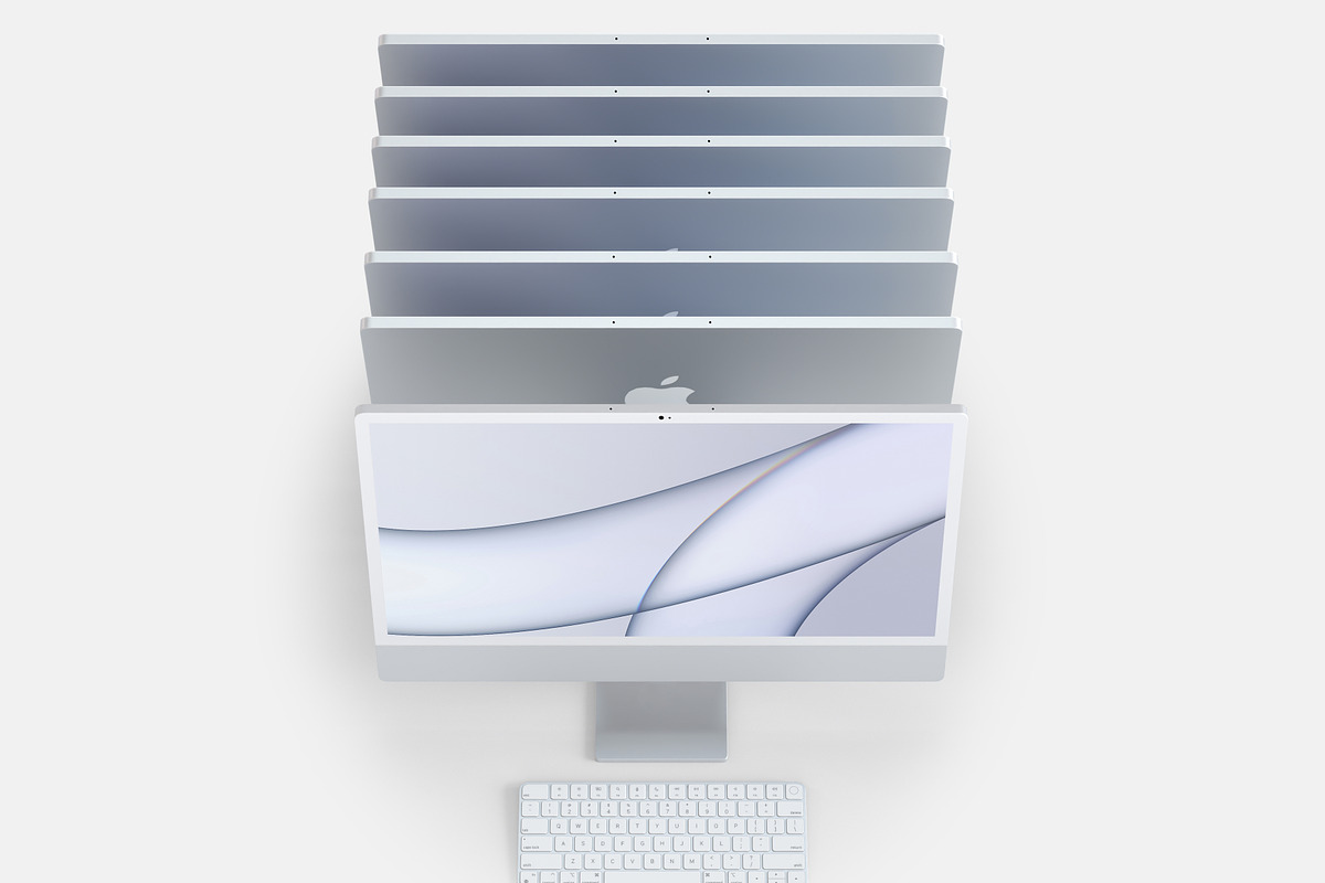 iMac 24-inches Mockups Bundle, a Books & Magazine Mockup by Smotrow Related (Photo 9 of 9)