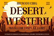Desert Western - Western Display Fon, a Serif Font by MaikoHatta (Thumbnail 1 of 7)