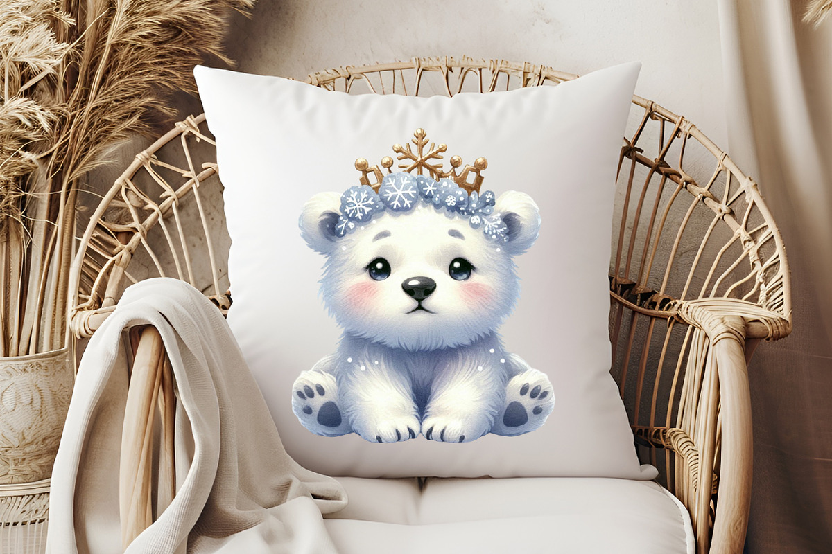 Winter Polar Bear Clipart, an Illustration by Pixels.Craft (Photo 7 of 7)