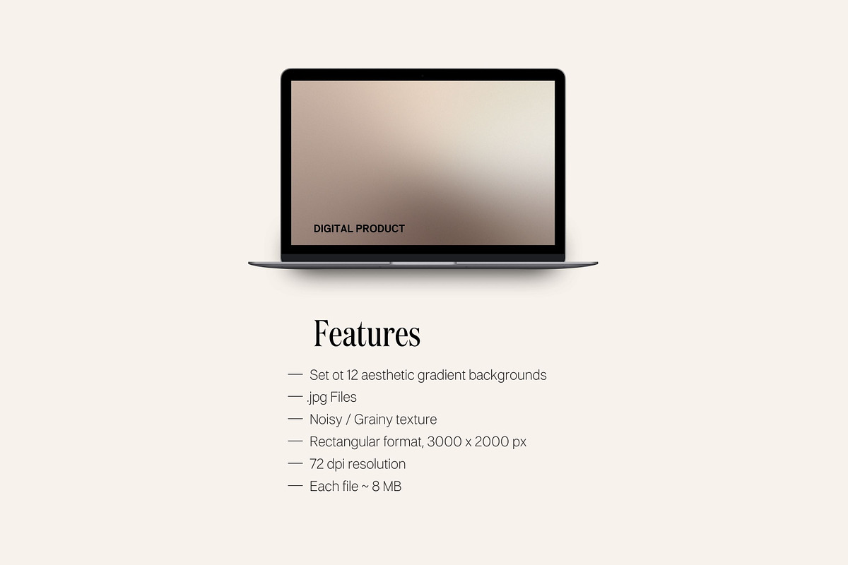 Neutral Brown Gradient Set w/ Noise, a Background Graphic by TheCoastlineStudio (Photo 2 of 7)