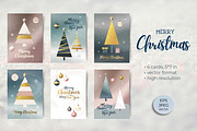 Christmas Cards. Holiday greetings, a Graphic by Hanna's ArtLab (Thumbnail 1 of 5)
