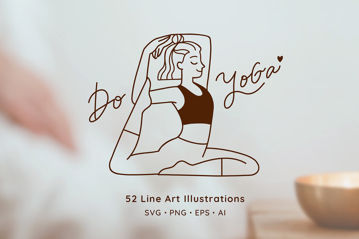 Do Yoga : Line Art Illustrations, a Person Illustration by Greywitch_Lola (Photo 1 of 10)