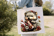 Whimsical Summer Hedgehog Clipart, a Seasonal Illustration by Canvas Craft (Thumbnail 5 of 7)