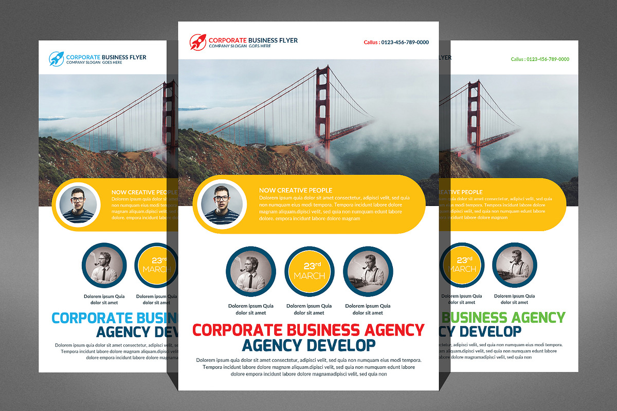Smart Business Flyer Bundle Template, a Flyer Template by Graphic Templates (Photo 2 of 6)