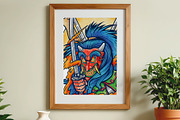 Watercolor Heroes & Demon Part 01, an Illustration by NStudio (Thumbnail 1 of 5)