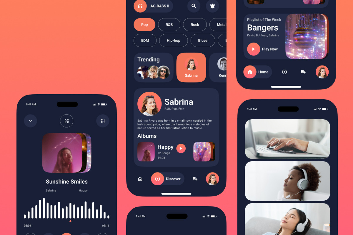EarGazing - Music Streaming Mobile A, an App Template by twinstd (Photo 3 of 5)