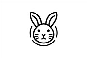 Set of Rabbit line art logo design, a Branding & Logo Template by Vectorium Studio (Thumbnail 6 of 6)
