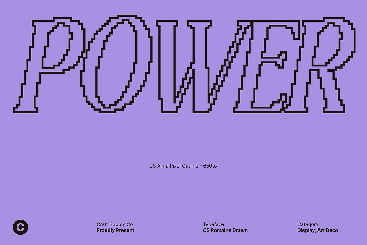 CS Alma Pixel, a Serif Font by Craft Supply Co. (Photo 5 of 8)