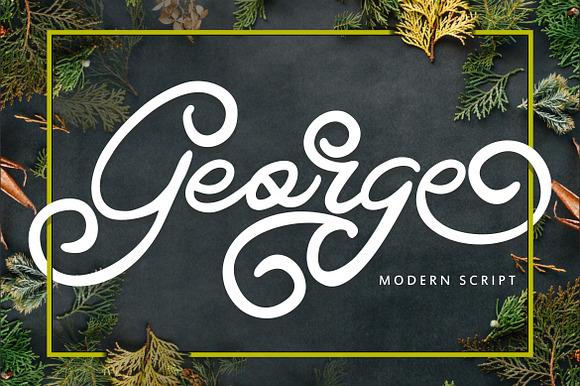 George Modern Swirl Font