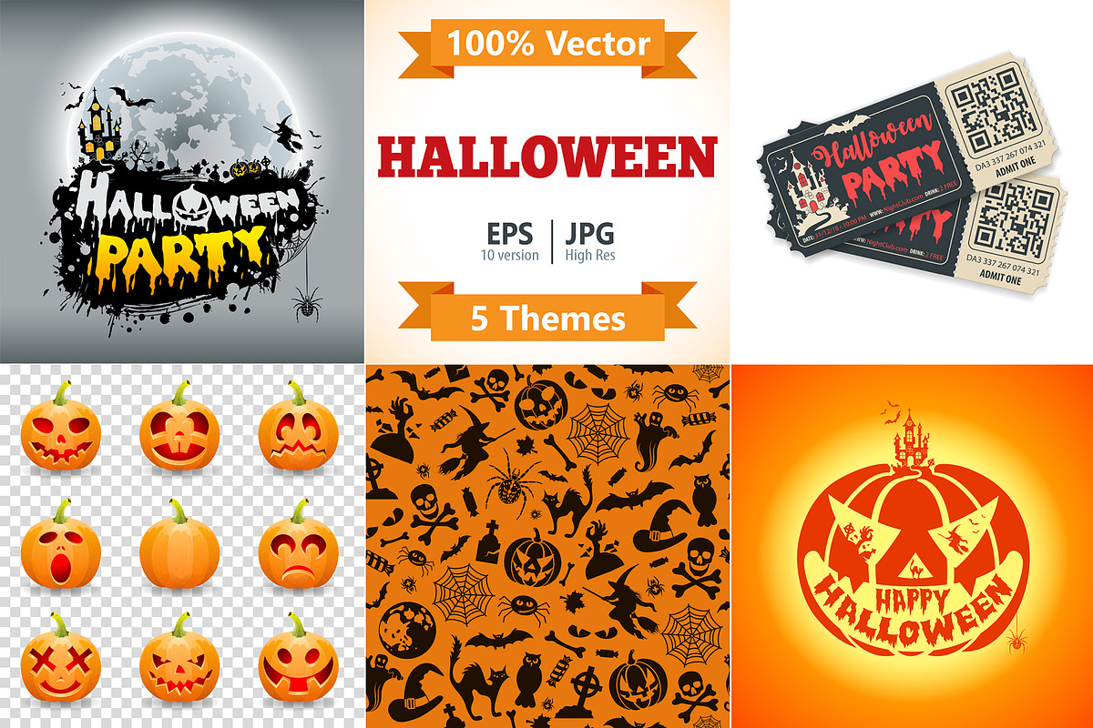 Happy Halloween Party, a Decorative Illustration by TAlex (Photo 1 of 6)