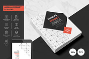 Modern Annual Report 20 Pages, a Brochure Template by BrochuresFactory (Thumbnail 1 of 5)
