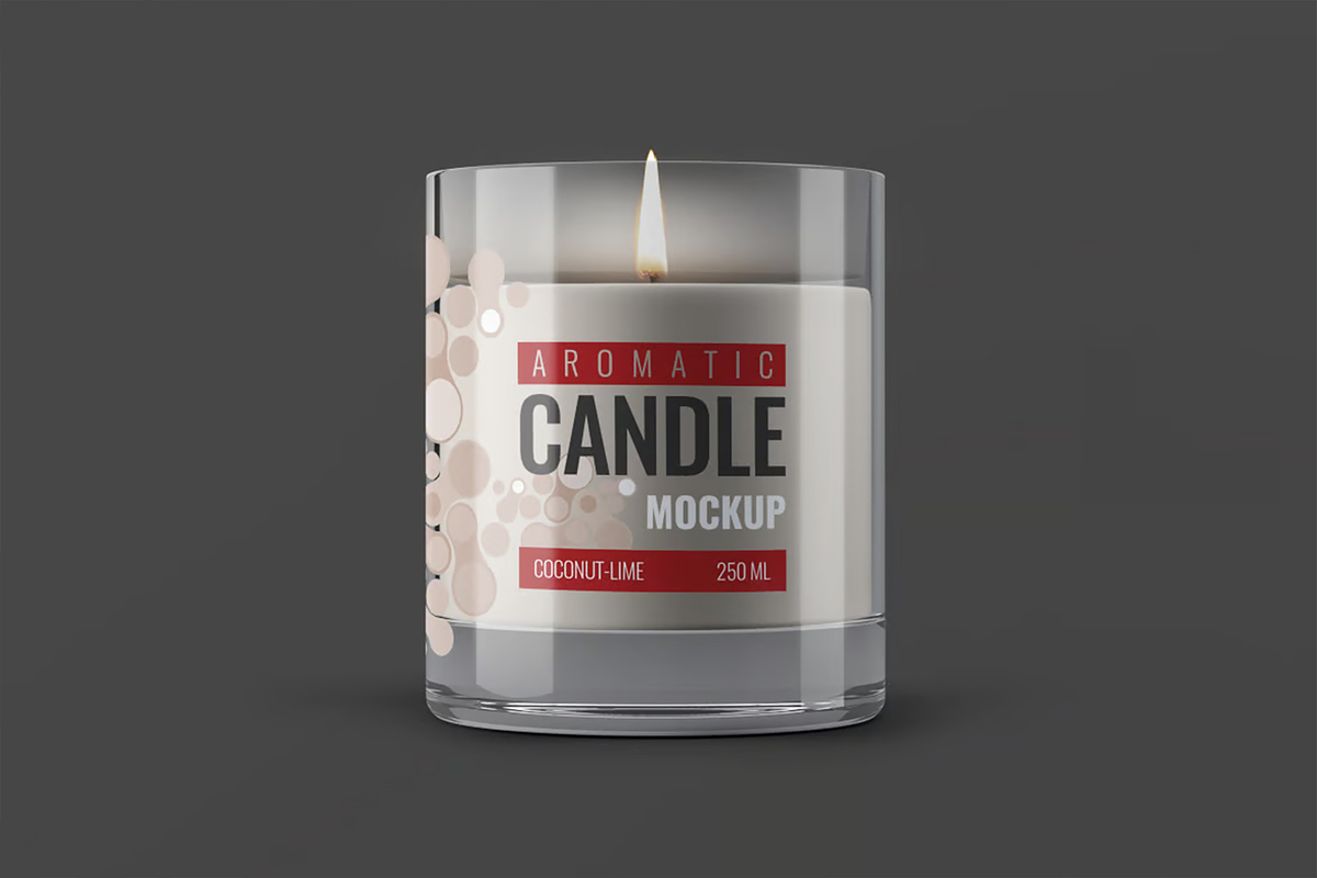 Aromatic Candle Mock-Up, a Product Mockup by DesignRushMarket (Photo 2 of 10)