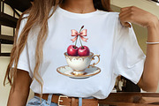 Coquette Cherry Sublimation Clipart, an Illustration by CrexoraLab (Thumbnail 3 of 5)