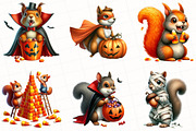 Halloween Squirrel Clipart, an Illustration by OK Design (Thumbnail 4 of 5)