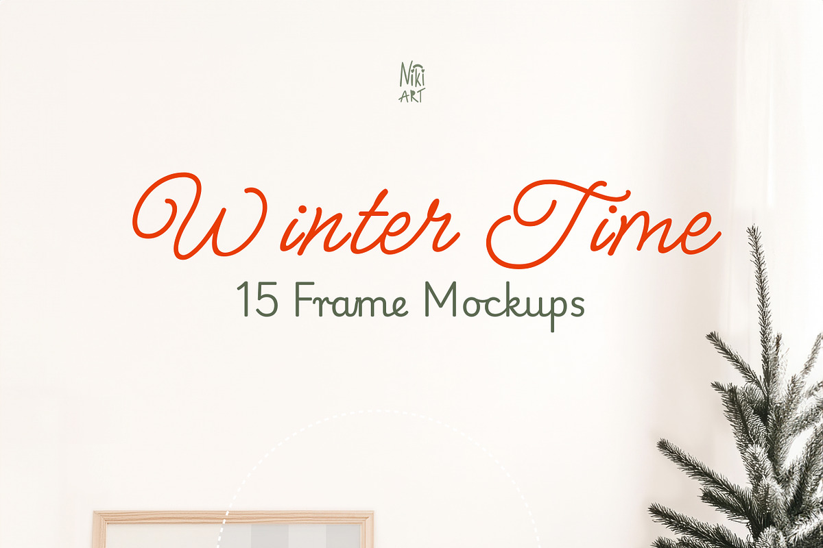 Winter Time Frame Mockup, a Household Mockup by NikiArts (Photo 10 of 17)