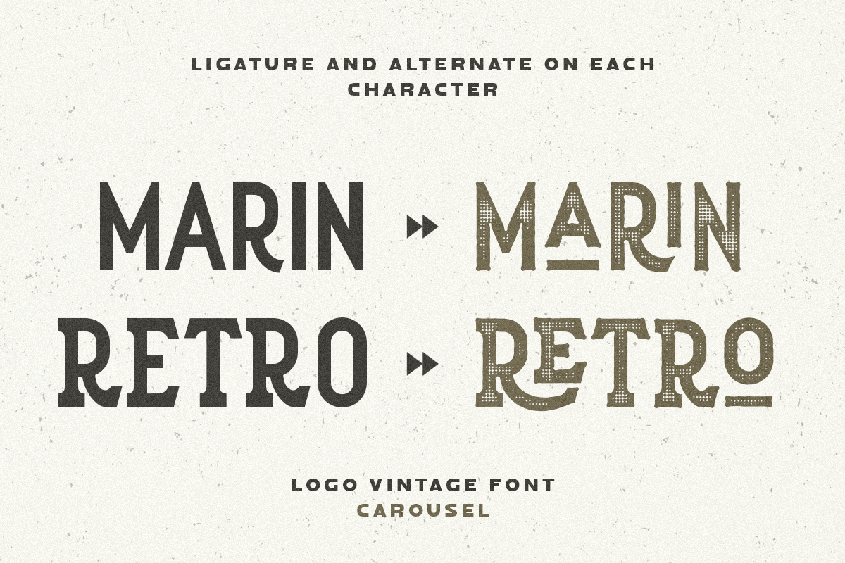 Carousel - Logo Vintage Display Font