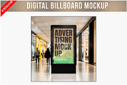 Digital Billboard Mockup PSD, an Advertising Mockup by Bruno's Shop (Thumbnail 1 of 4)