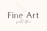 Fine art font duo, a Sans Serif Font by elvinova (Thumbnail 1 of 19)