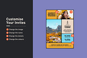 Samira 5 x 7 A6 Birthday Invitation, an Invitation Template by Mountain Folk Creative (Thumbnail 6 of 6)