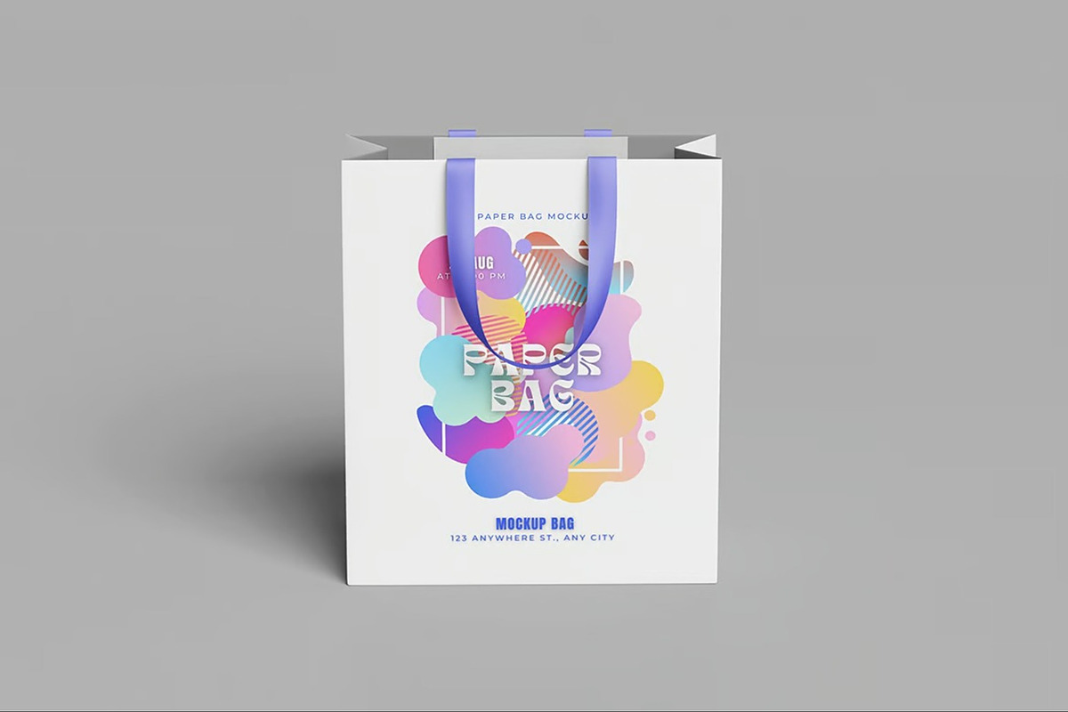 Paper Bag Mockup, a Packaging Mockup by Hubzway (Photo 4 of 5)