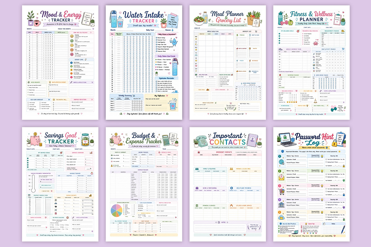 365-Day Goal & Schedule Planner 2027, a Stationery Template by Designmela01 (Photo 4 of 6)