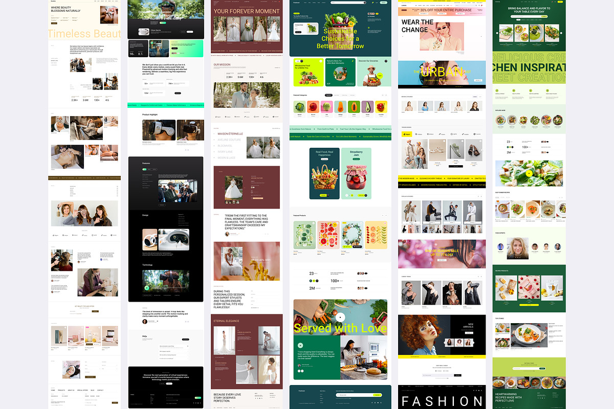 Modern Landing Page & Website UI Kit, an UI Kit Template by flr.24 (Photo 2 of 2)