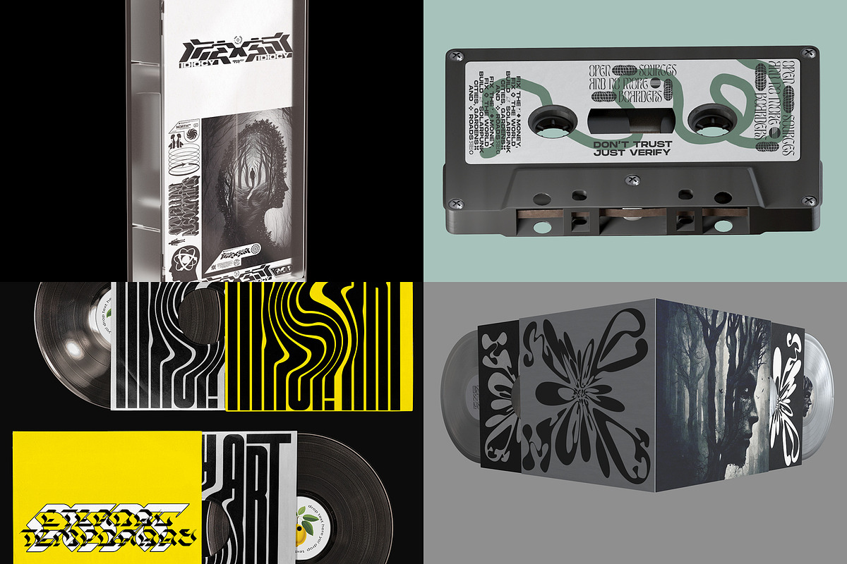 Music Package Mockups Bundle 40 PSDs, a Packaging Mockup by Jacober Design (Photo 5 of 60)