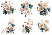 Wedding Floral Clipart, an Illustration by DreamArtGraphic (Thumbnail 4 of 4)