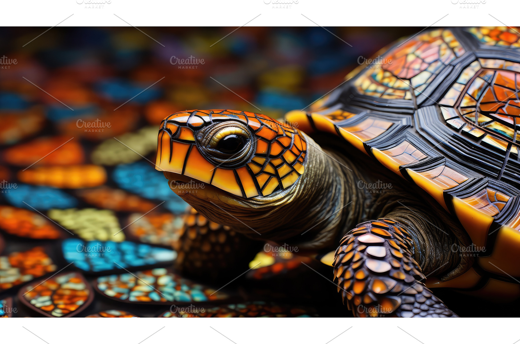 scales ornate box turtle ai, an Animal Photo by pikepicture