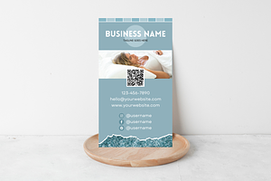 Blue Business Card - Logo Included