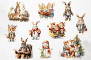 Furry Holidays - Winter PNG Overlays, an Object Graphic by PixelJungle (Thumbnail 3 of 4)
