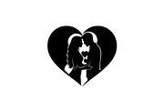 Couple Love Heart Silhouette Bundle, an Illustration by Amazin_art (Thumbnail 29 of 51)