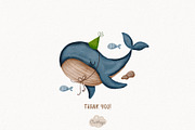Sea animals. Birthday collection., an Animal Illustration by owlasya (Thumbnail 9 of 9)
