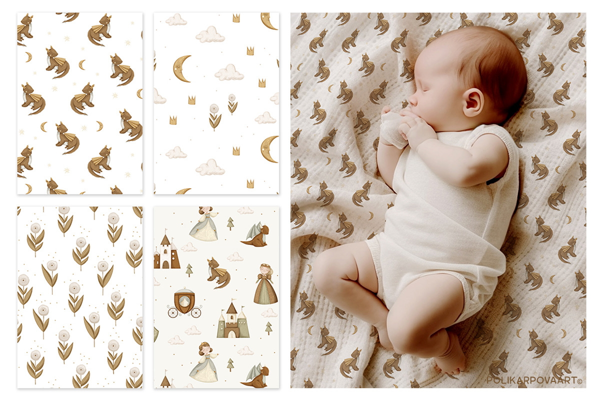 Fairytale - magic clipart & patterns, an Animal Illustration by polikarpovaart (Photo 7 of 16)