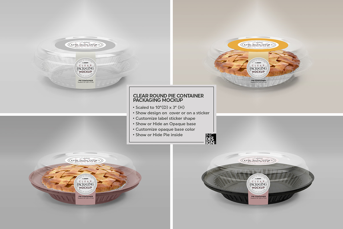 07 Clear Container Packaging Mockups, a Cups & Container Mockup by INCDesign (Photo 11 of 28)