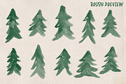Painted Pine Trees, a Brush Add-On by Chelsea Bromley (Thumbnail 2 of 5)