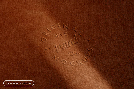Embossed Fabric Logo Mockups, a Mockup by pixelbuddha.net