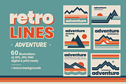 Retro Lines Adventure, an Illustration by tifftuff (Thumbnail 1 of 12)