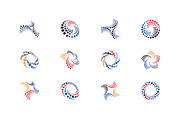 Halftone Swirl Logo Set, a Branding & Logo Template by kloroform (Thumbnail 3 of 5)