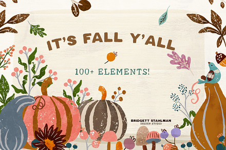 It's Fall Y'all Autumn Pumpkin Love, a Graphic by Bridgett Stahlman Design