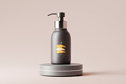 Dark Plastic Cosmetic Mockup Bundle, a Cups & Container Mockup by pmvch (Thumbnail 102 of 111)