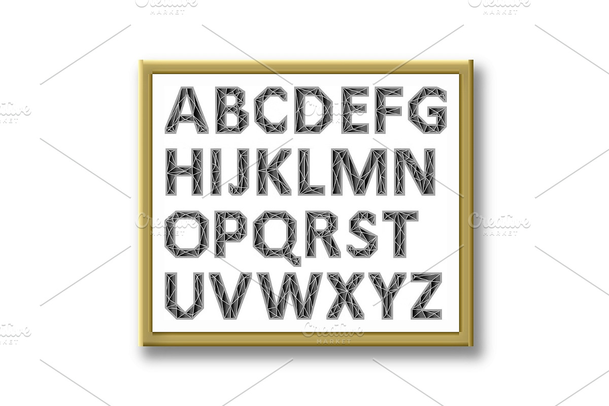 Vector Alphabet Set. Black letters, an Outline Icon by RODINA (Photo 3 of 3)