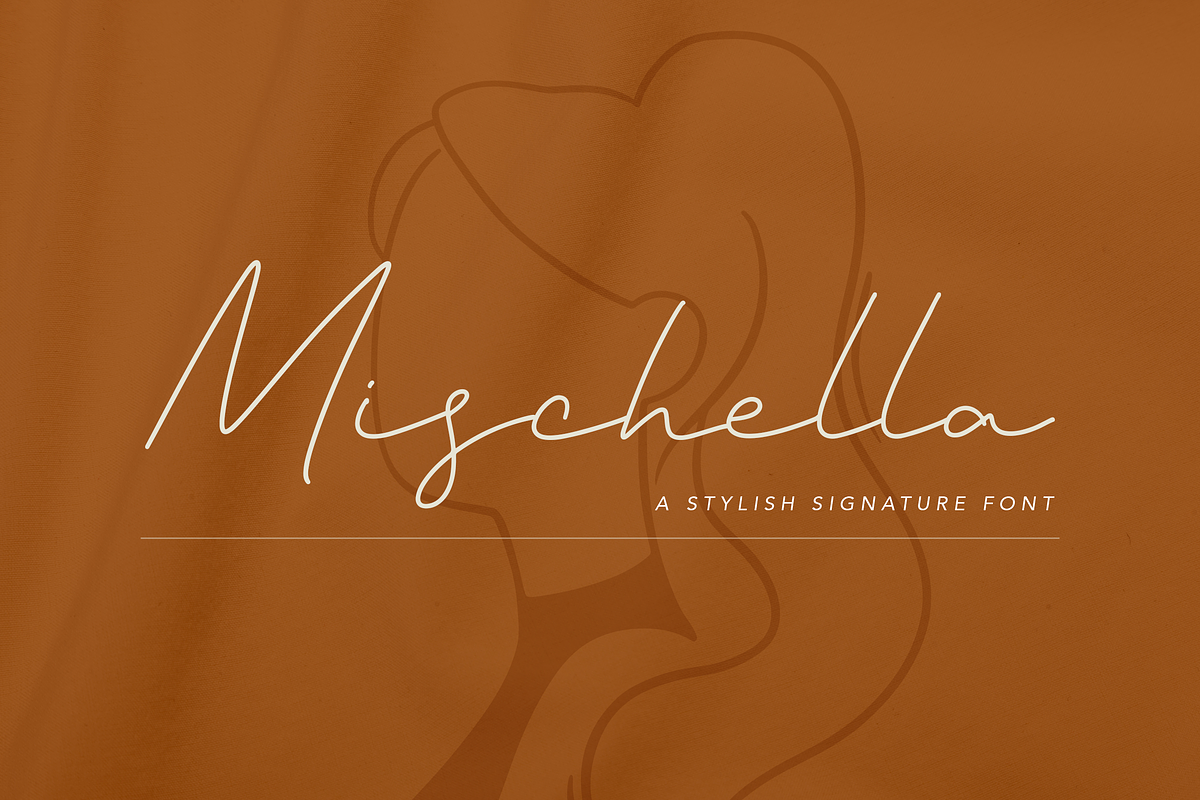 Mischella Stylish Signature Font, a Script Font by peterdraw (Photo 1 of 11)