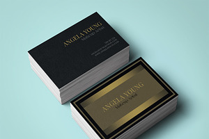 Gold Business Card Template