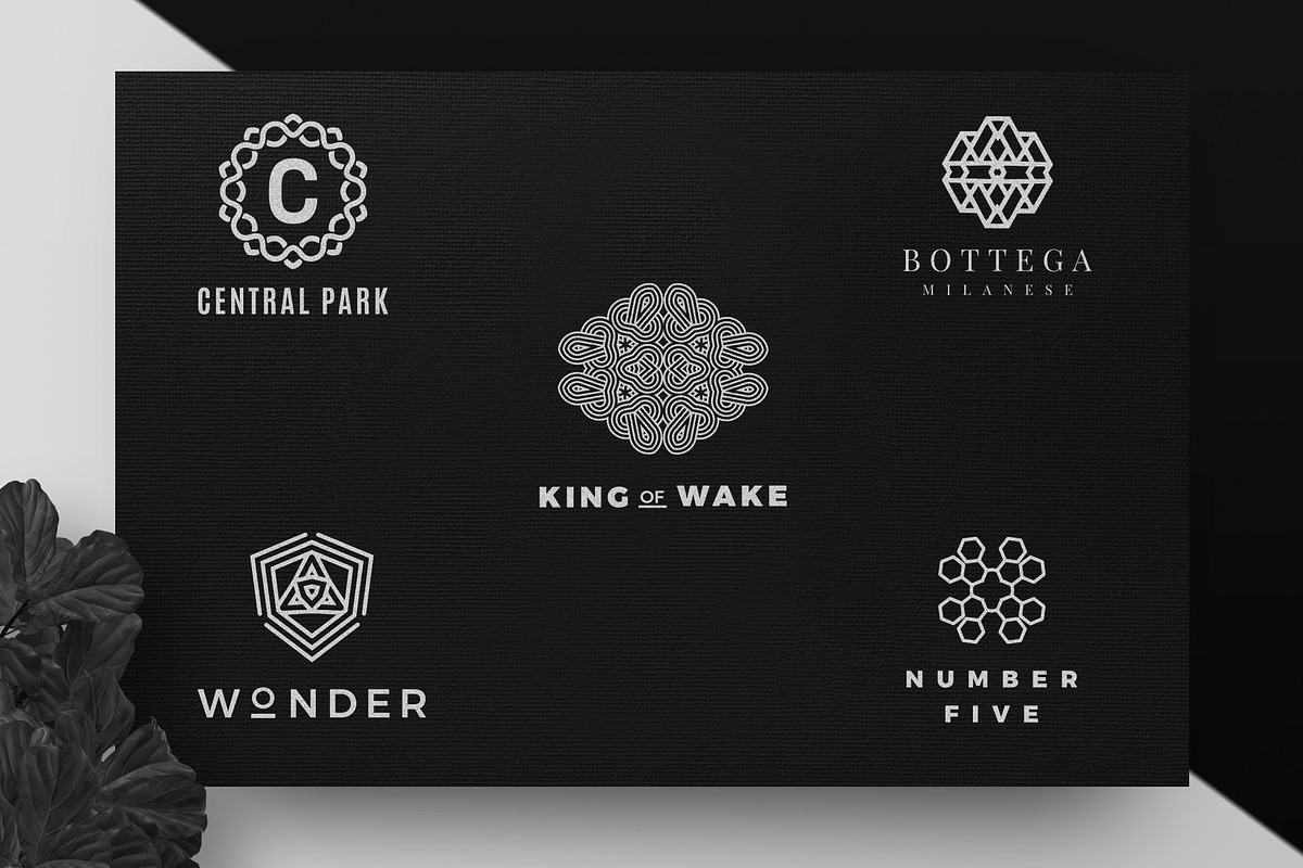 Geometric Logo: Minimalist branding, a Branding & Logo Template by Nues Design (Photo 16 of 22)